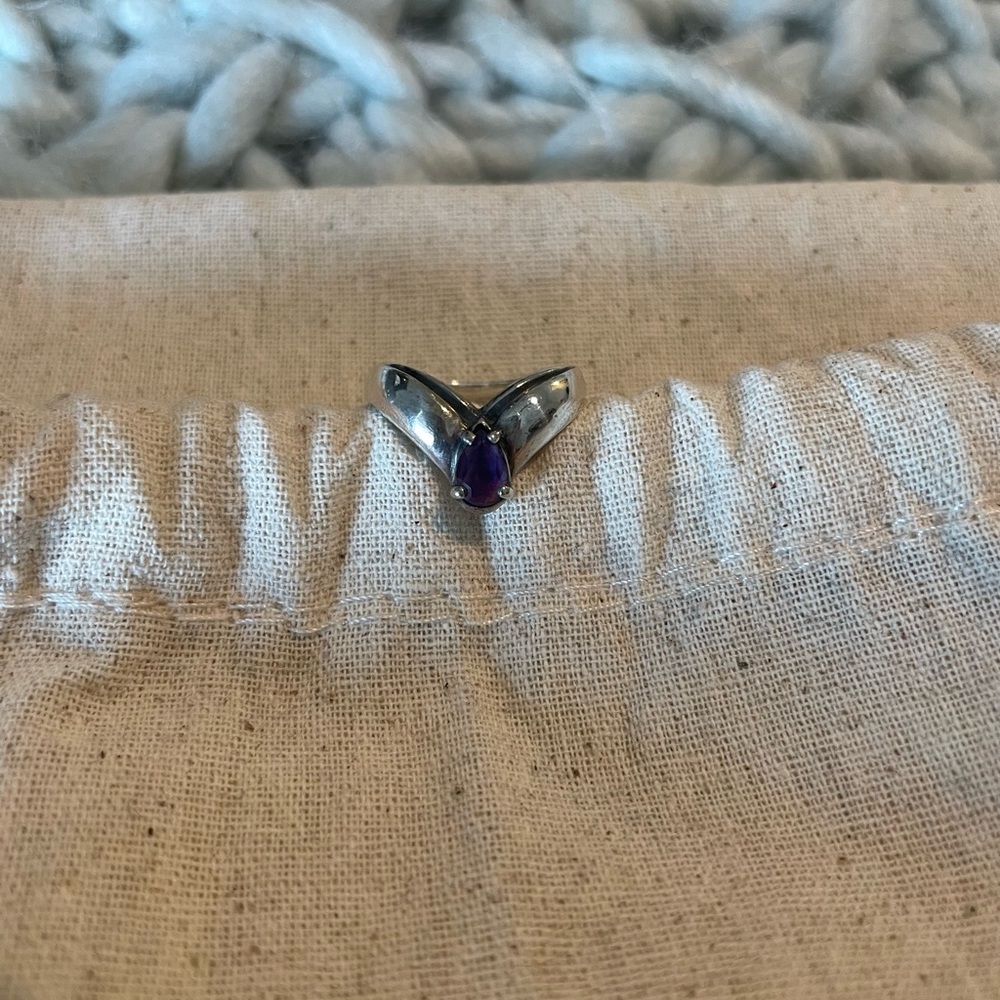 James Avery retired Amethyst Wishbone Ring💜